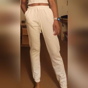 White sweatpants